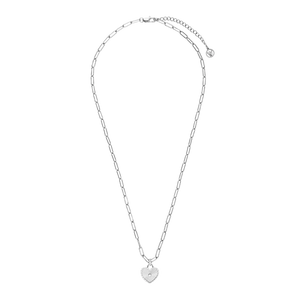 Sunray Heart Charm Pendant Necklace