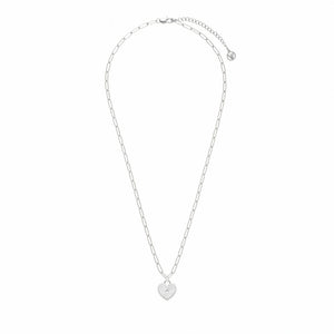 Sunray Heart Charm Pendant Necklace